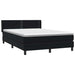 Pat box spring cu saltea, negru, 160x210 cm, catifea - WALTI WALTI