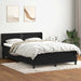 Pat box spring cu saltea, negru, 160x210 cm, catifea - WALTI WALTI