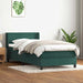 Pat box spring cu saltea, verde închis, 80x220 cm, catifea - WALTI WALTI