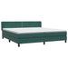 Pat box spring cu saltea, verde închis, 180x220 cm, catifea - WALTI WALTI
