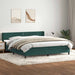 Pat box spring cu saltea, verde închis, 180x220 cm, catifea - WALTI WALTI