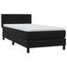 Pat box spring cu saltea, negru, 90x210 cm, catifea - WALTI WALTI
