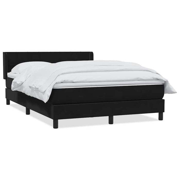 Pat box spring cu saltea, negru, 160x210 cm, catifea - WALTI WALTI