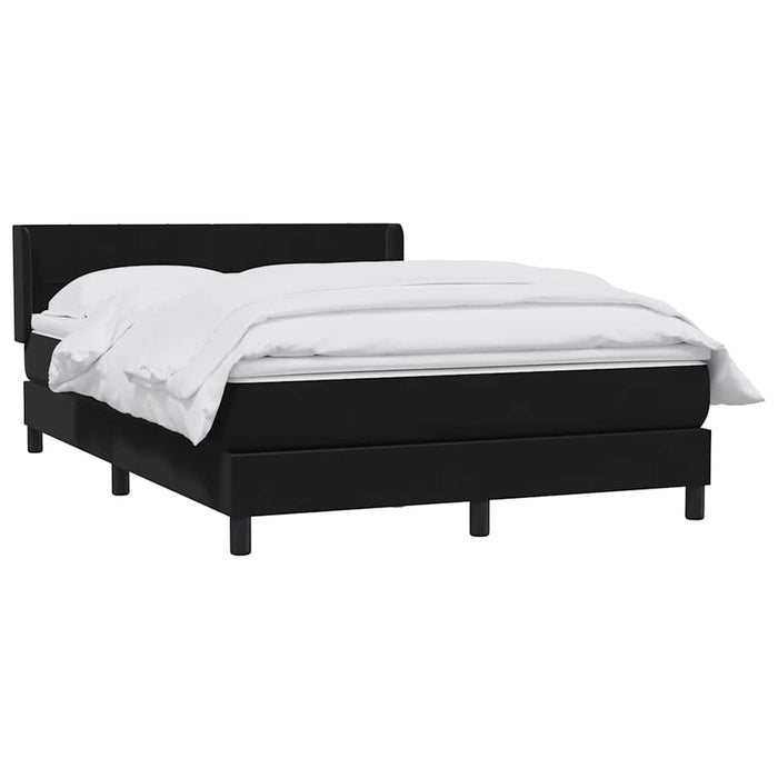 Pat box spring cu saltea, negru, 160x210 cm, catifea - WALTI WALTI