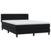 Pat box spring cu saltea, negru, 160x210 cm, catifea - WALTI WALTI