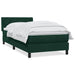 Pat box spring cu saltea, verde închis, 80x220 cm, catifea - WALTI WALTI