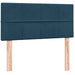 Pat box spring cu saltea, albastru închis, 80x220 cm, catifea - WALTI WALTI