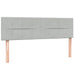 Pat box spring cu saltea, gri deschis, 160x220 cm, catifea - WALTI WALTI