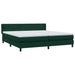 Pat box spring cu saltea, verde închis, 180x220 cm, catifea - WALTI WALTI