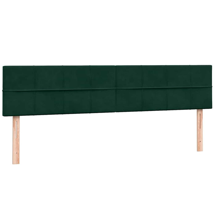 Pat box spring cu saltea, verde închis, 180x220 cm, catifea - WALTI WALTI