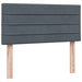 Pat box spring cu saltea, gri închis, 80x210 cm, catifea - WALTI WALTI