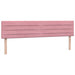 Pat box spring cu saltea, roz, 180x210 cm, catifea - WALTI WALTI