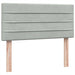 Pat box spring cu saltea, gri deschis, 90x220 cm, catifea - WALTI WALTI