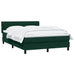 Pat box spring cu saltea, verde închis, 160x220 cm, catifea - WALTI WALTI