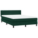 Pat box spring cu saltea, verde închis, 160x220 cm, catifea - WALTI WALTI