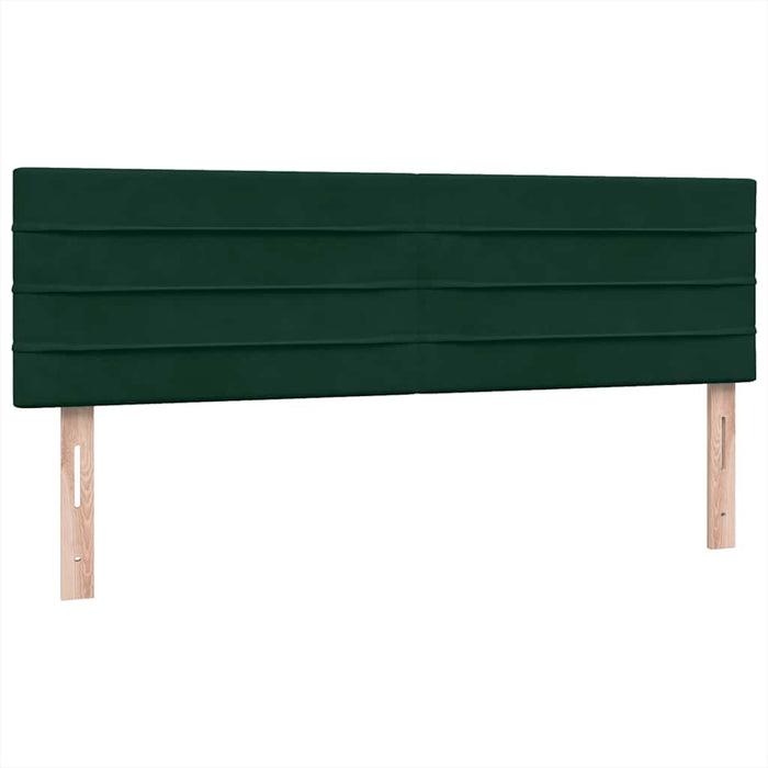 Pat box spring cu saltea, verde închis, 160x220 cm, catifea - WALTI WALTI