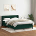 Pat box spring cu saltea, verde închis, 160x220 cm, catifea - WALTI WALTI