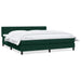 Pat box spring cu saltea, verde închis, 180x220 cm, catifea - WALTI WALTI