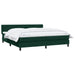 Pat box spring cu saltea, verde închis, 180x220 cm, catifea - WALTI WALTI
