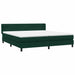 Pat box spring cu saltea, verde închis, 180x220 cm, catifea - WALTI WALTI