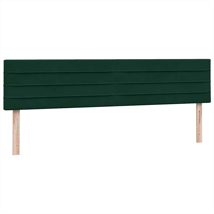 Pat box spring cu saltea, verde închis, 180x220 cm, catifea - WALTI WALTI