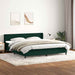 Pat box spring cu saltea, verde închis, 180x220 cm, catifea - WALTI WALTI