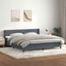 Pat box spring cu saltea, gri închis, 180x210 cm, catifea - WALTI WALTI