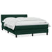 Pat box spring cu saltea, verde închis, 160x220 cm, catifea - WALTI WALTI