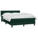 Pat box spring cu saltea, verde închis, 160x220 cm, catifea - WALTI WALTI