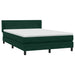 Pat box spring cu saltea, verde închis, 160x220 cm, catifea - WALTI WALTI