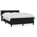 Pat box spring cu saltea, negru, 160x210 cm, catifea - WALTI WALTI