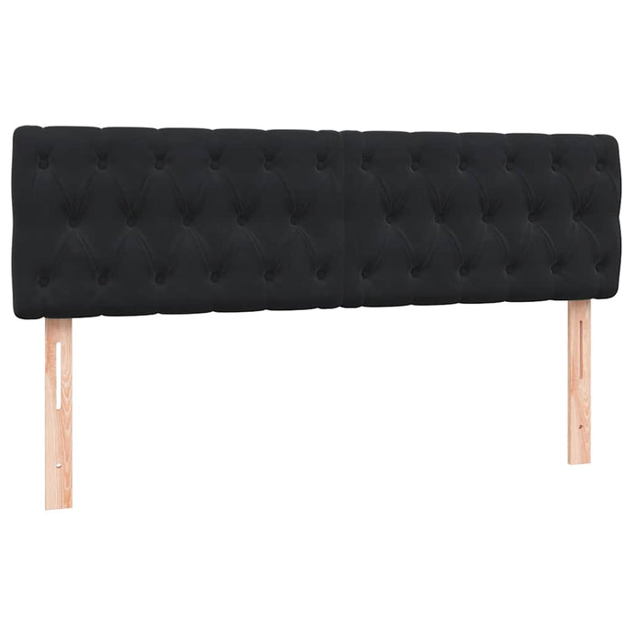 Pat box spring cu saltea, negru, 160x210 cm, catifea - WALTI WALTI