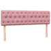 Pat box spring cu saltea, roz, 160x210 cm, catifea - WALTI WALTI