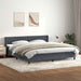 Pat box spring cu saltea, gri închis, 180x210 cm, catifea - WALTI WALTI