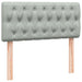 Pat box spring cu saltea, gri deschis, 90x220 cm, catifea - WALTI WALTI