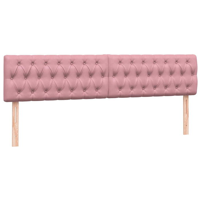 Pat box spring cu saltea, roz, 200x220 cm, catifea WALTI