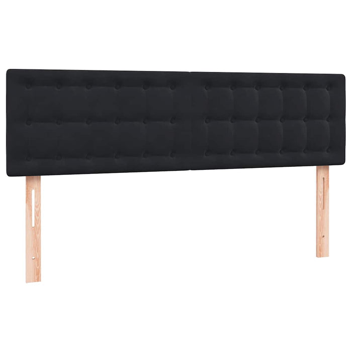 Pat box spring cu saltea, negru, 160x210 cm, catifea - WALTI WALTI
