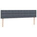 Pat box spring cu saltea, gri închis, 180x210 cm, catifea - WALTI WALTI