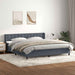 Pat box spring cu saltea, gri închis, 180x210 cm, catifea - WALTI WALTI