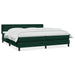 Pat box spring cu saltea, verde închis, 180x220 cm, catifea - WALTI WALTI
