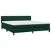 Pat box spring cu saltea, verde închis, 180x220 cm, catifea - WALTI WALTI