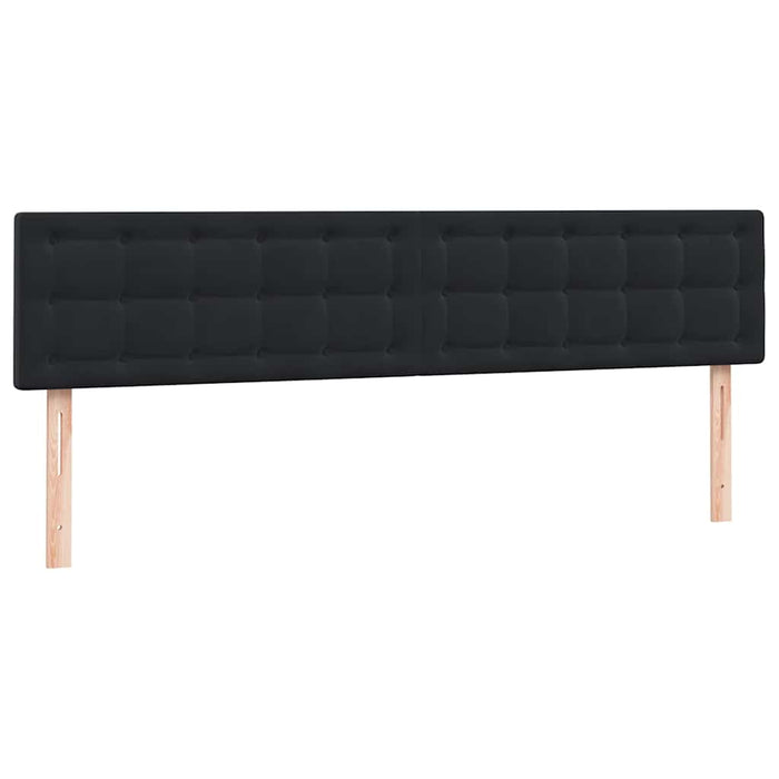 Pat box spring cu saltea, negru, 200x220 cm, catifea WALTI