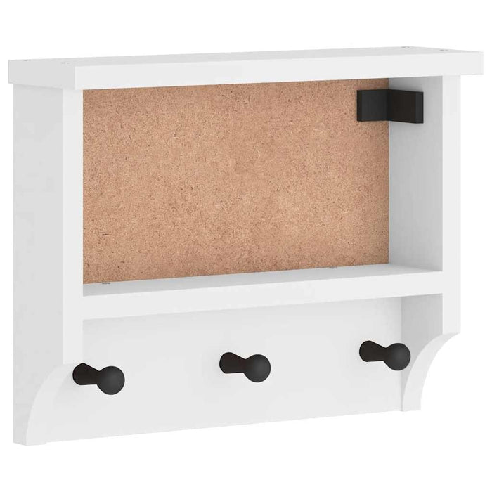 Suport pentru haine "SANDNES" alb 45x12x35 cm lemn masiv de pin - WALTI WALTI