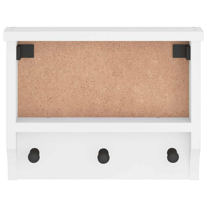 Suport pentru haine "SANDNES" alb 45x12x35 cm lemn masiv de pin - WALTI WALTI