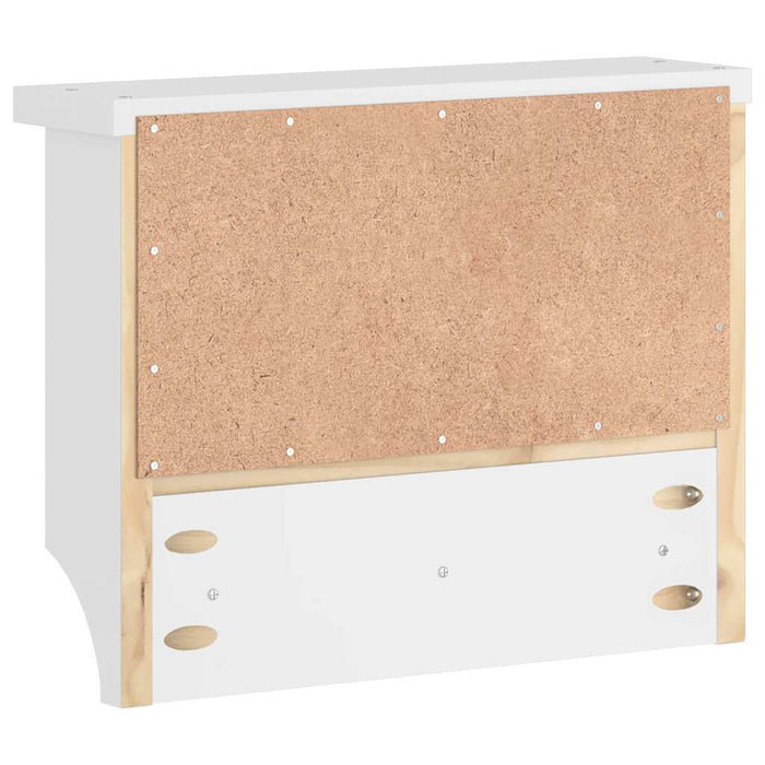 Suport pentru haine "SANDNES" alb 45x12x35 cm lemn masiv de pin - WALTI WALTI