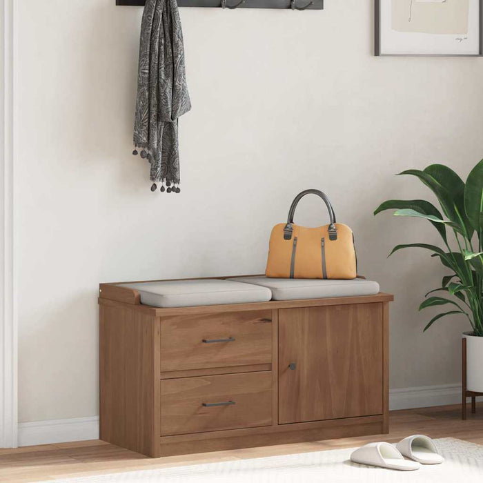 Bancă pentru hol „SANDNES” 87x40x50 cm din lemn masiv de pin - WALTI WALTI