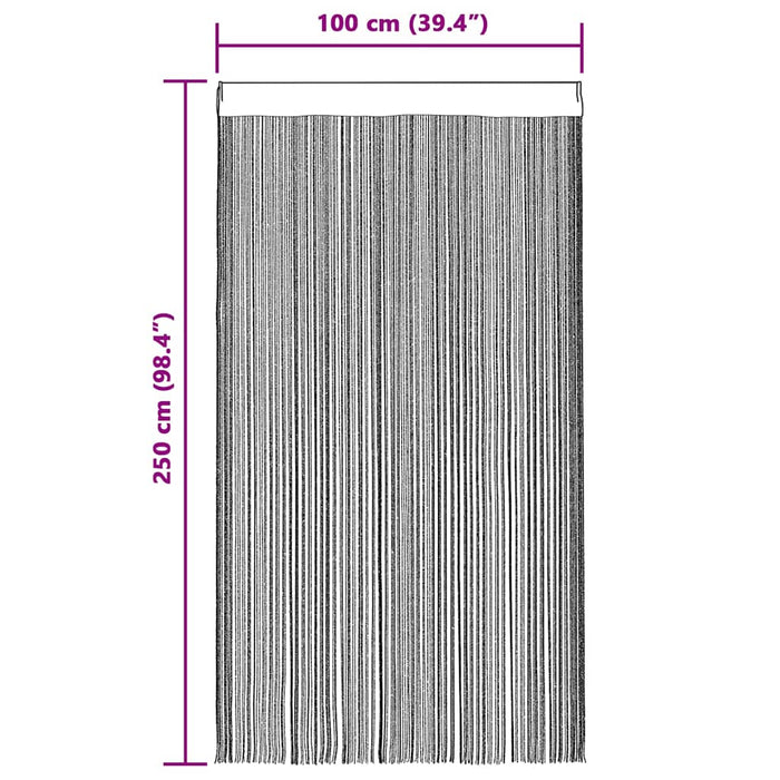 Perdele șir 2 buc Multicolor 100x250 cm - WALTI WALTI