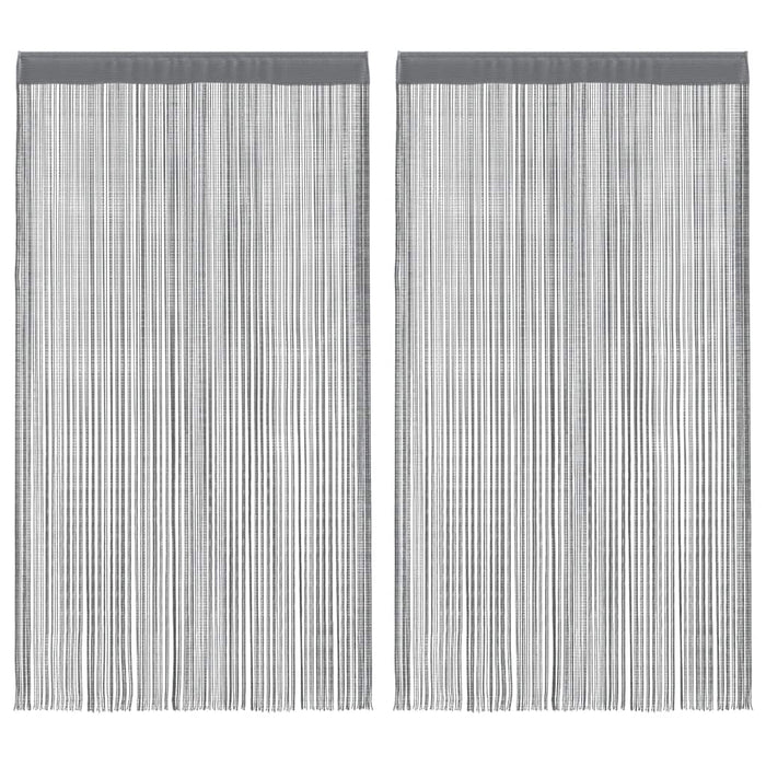 Perdele cu șnur, 2 buc., antracit, 100x250 cm WALTI