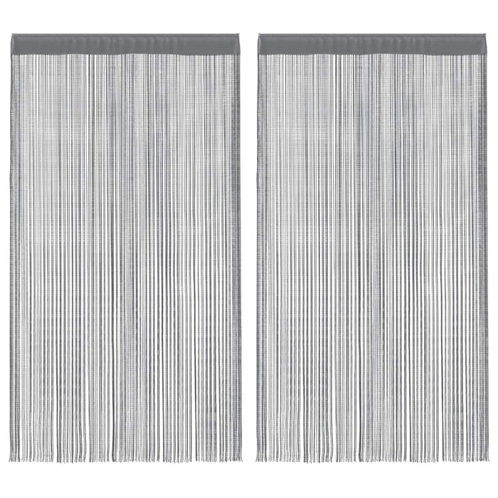 Perdele cu șnur, 2 buc., antracit, 140x250 cm WALTI