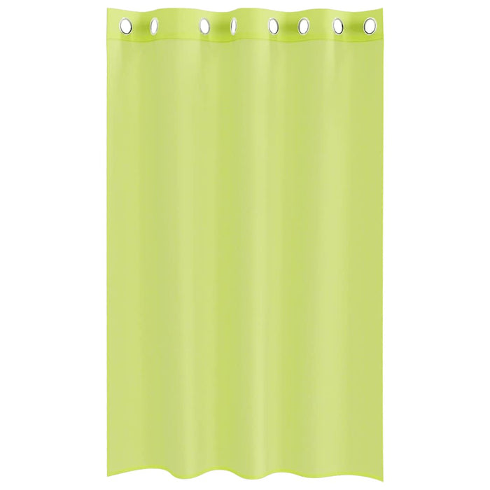 Perdele Voile cu Oelii 2 buc Verde măr 140x175 cm - WALTI WALTI